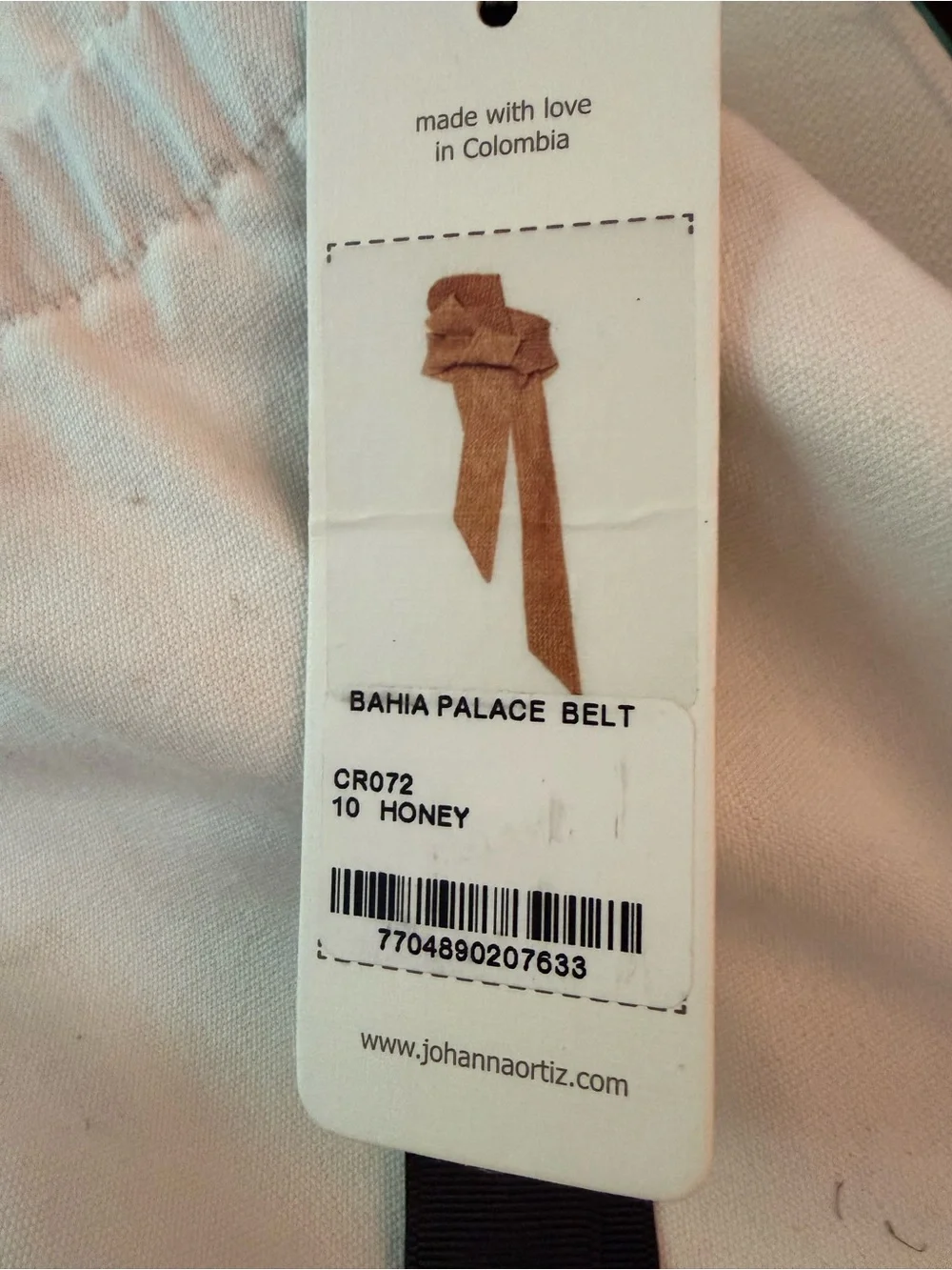 Johanna Ortiz Woven Braided Belt in Warm Tan and Honey - Picture 7 of 8
